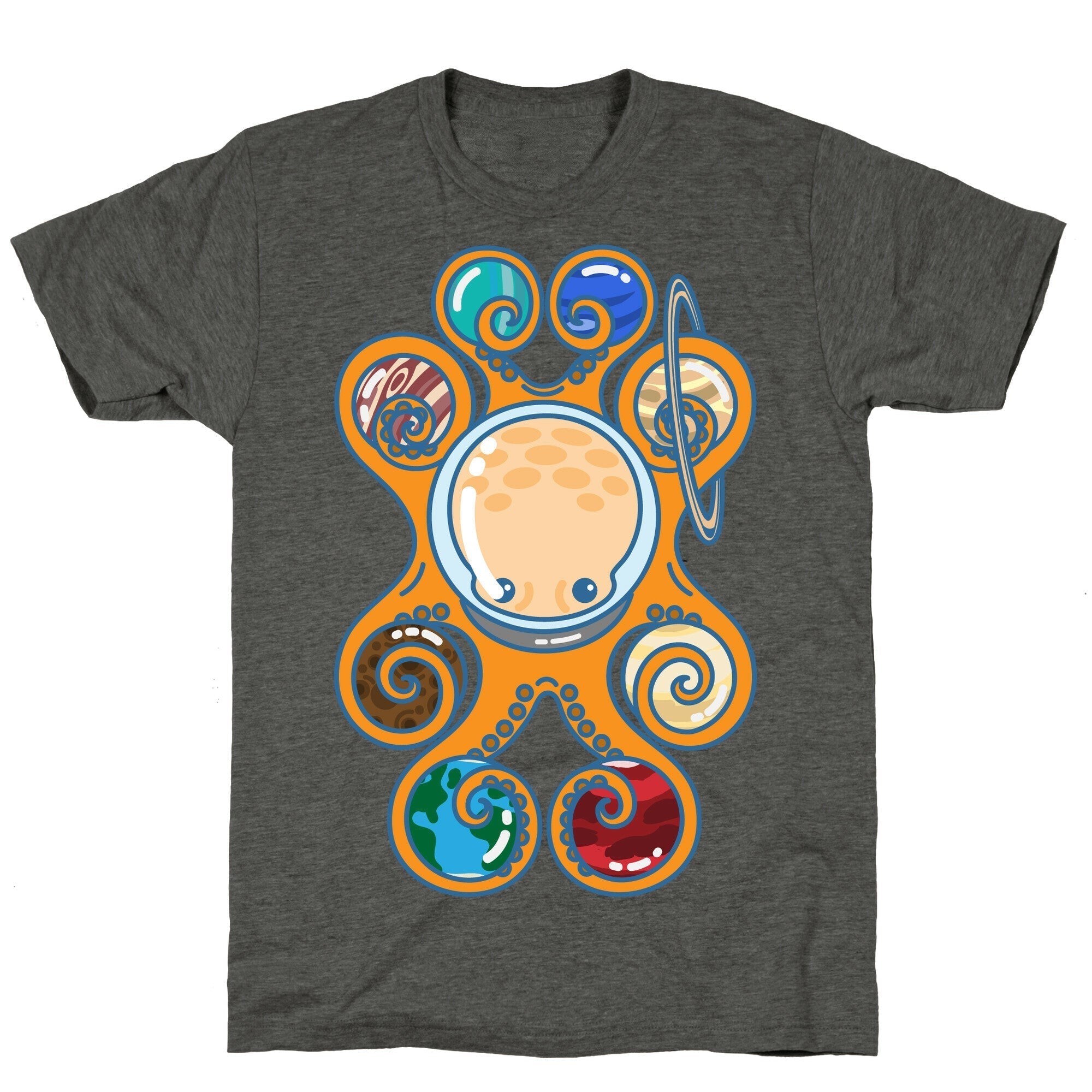 Astronoctopus Unisex Triblend Tee Hoodie, Sweatshirt | PureTeeCo.com (Image 3)