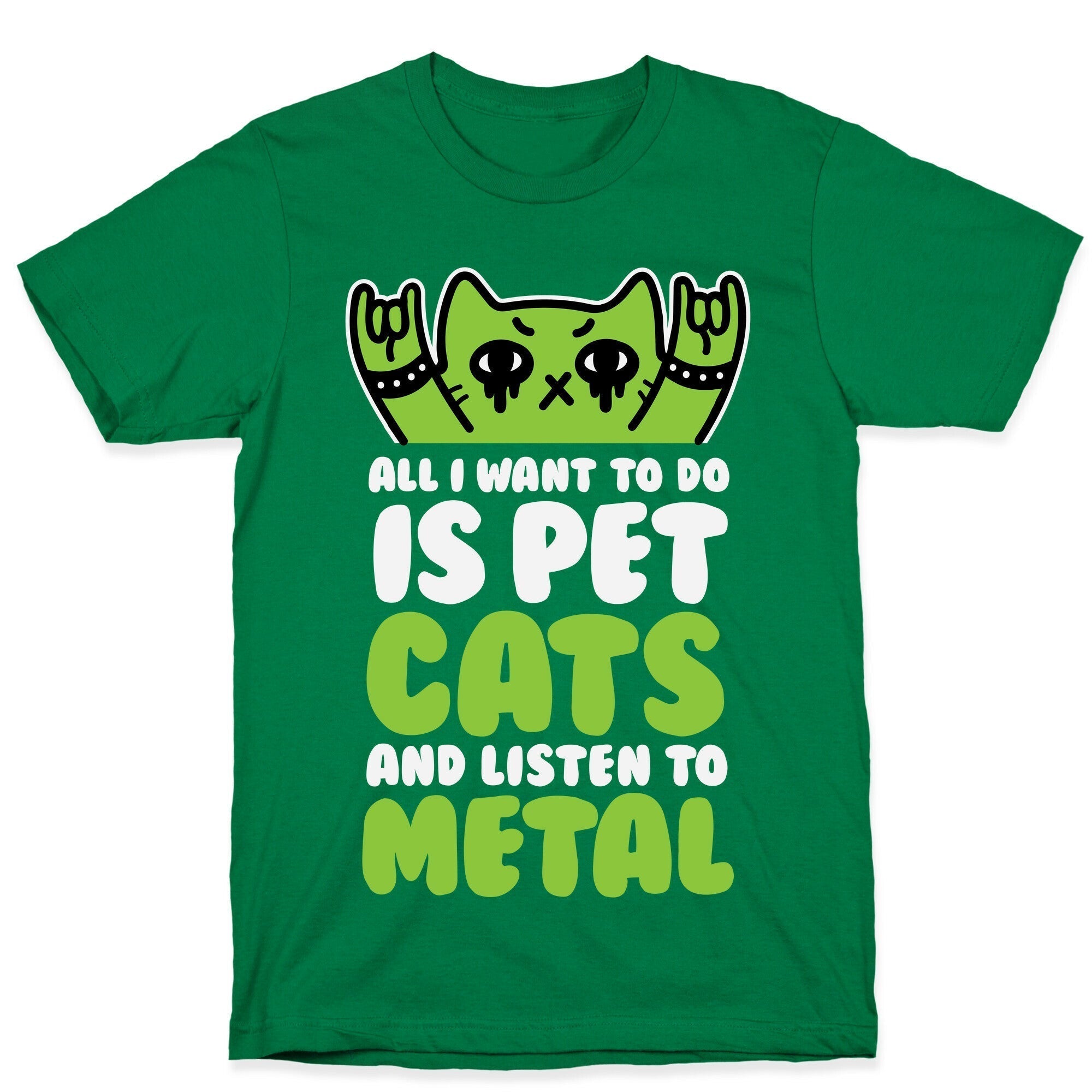 All I Want To Do Is Pet Cats And Listen To Metal T-Shirt Style001 Hoodie, Sweatshirt | PureTeeCo.com (Image 3)