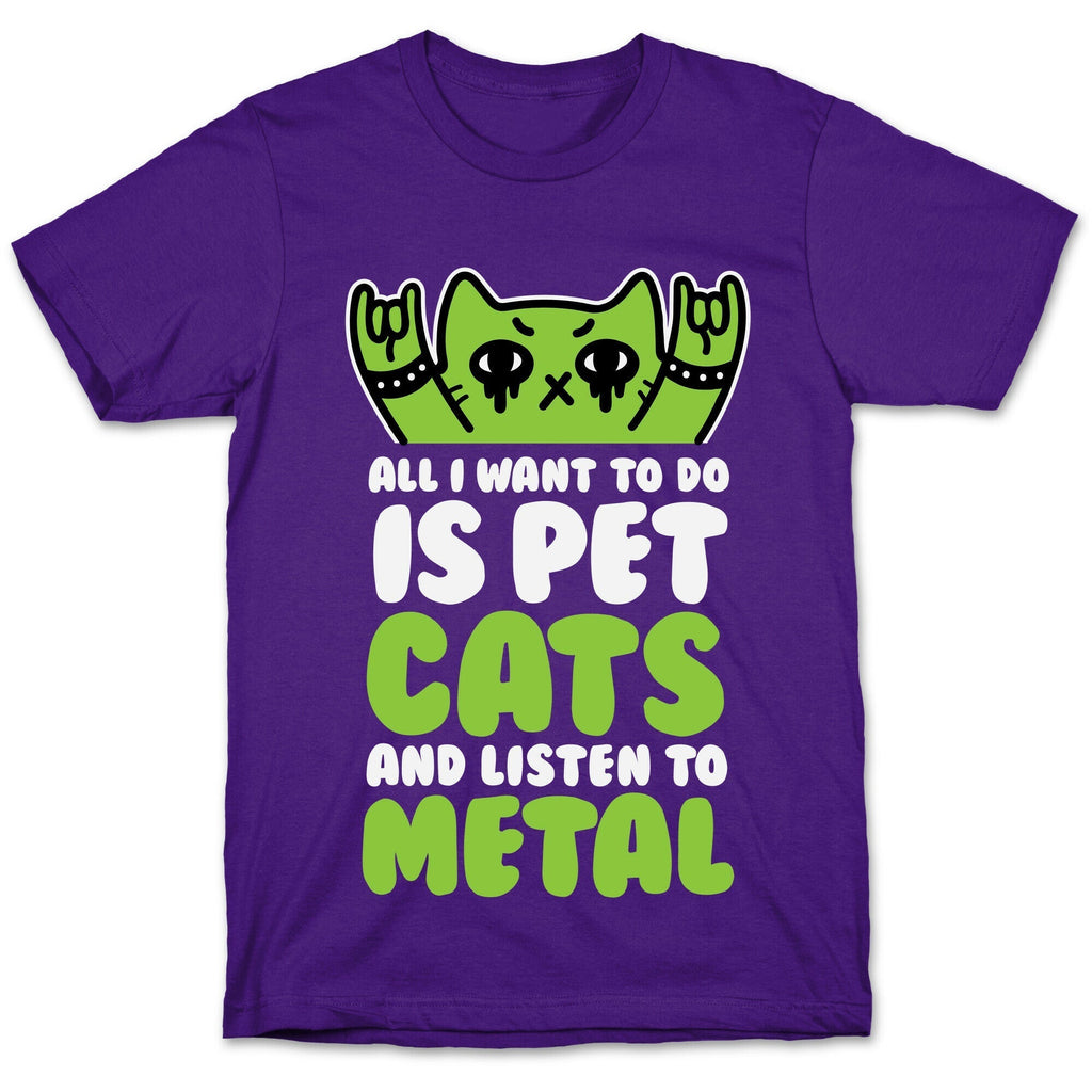 All I Want To Do Is Pet Cats And Listen To Metal T-Shirt Style001 Hoodie, Sweatshirt | PureTeeCo.com (Image 5)