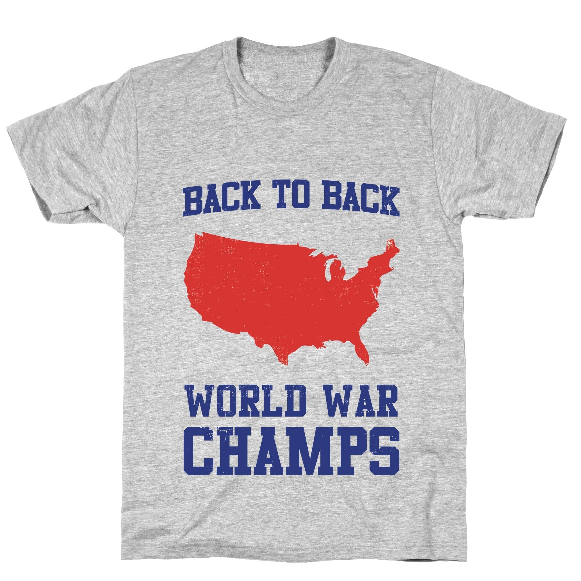 Back to Back World War Champs T-Shirt Hoodie, Sweatshirt | PureTeeCo.com (Image 3)