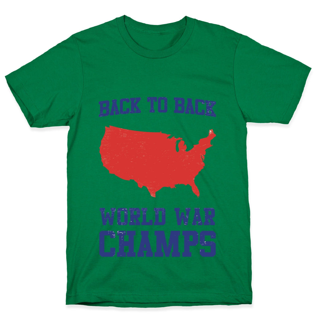Back to Back World War Champs T-Shirt Hoodie, Sweatshirt | PureTeeCo.com (Image 4)