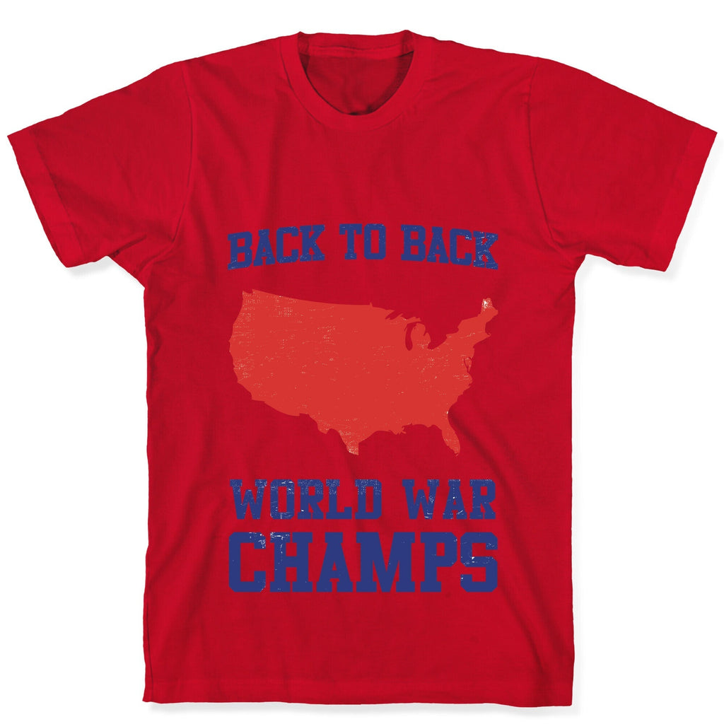 Back to Back World War Champs T-Shirt Hoodie, Sweatshirt | PureTeeCo.com (Image 5)
