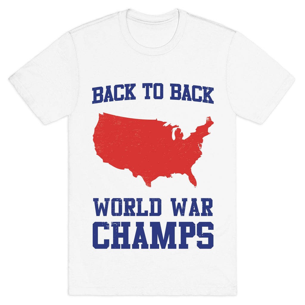 Back to Back World War Champs T-Shirt Hoodie, Sweatshirt | PureTeeCo.com (Image 2)