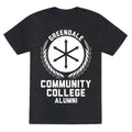 Greendale Community College Alumni Unisex Triblend Tee Style001 Hoodie, Sweatshirt | PureTeeCo.com (Image 1)