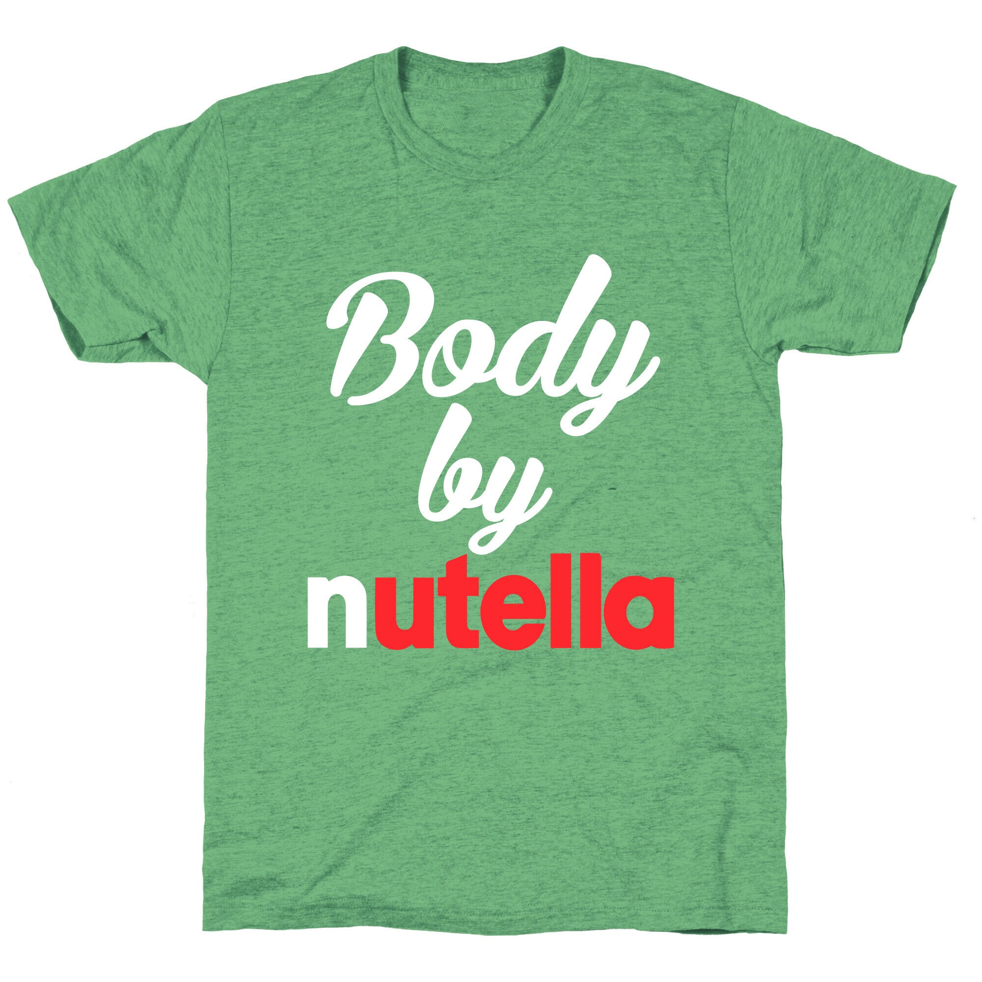 Body By Nutella Unisex Triblend Tee Hoodie, Sweatshirt | PureTeeCo.com (Image 2)