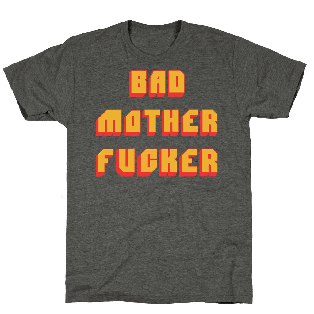 Bad Mother Fucker Unisex Triblend Tee Hoodie, Sweatshirt | PureTeeCo.com (Image 3)