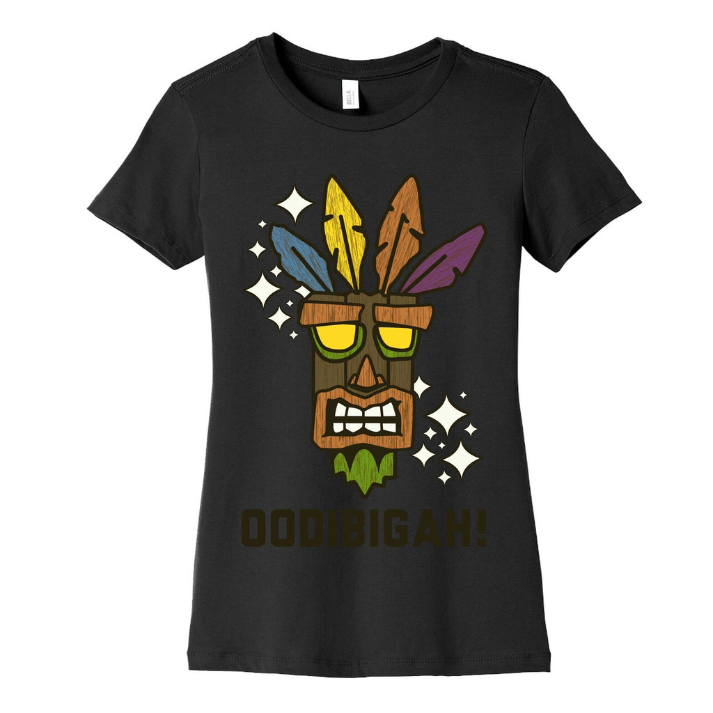 Crash Aku-Aku Mask Women's Cotton Tee Hoodie, Sweatshirt | PureTeeCo.com (Image 5)