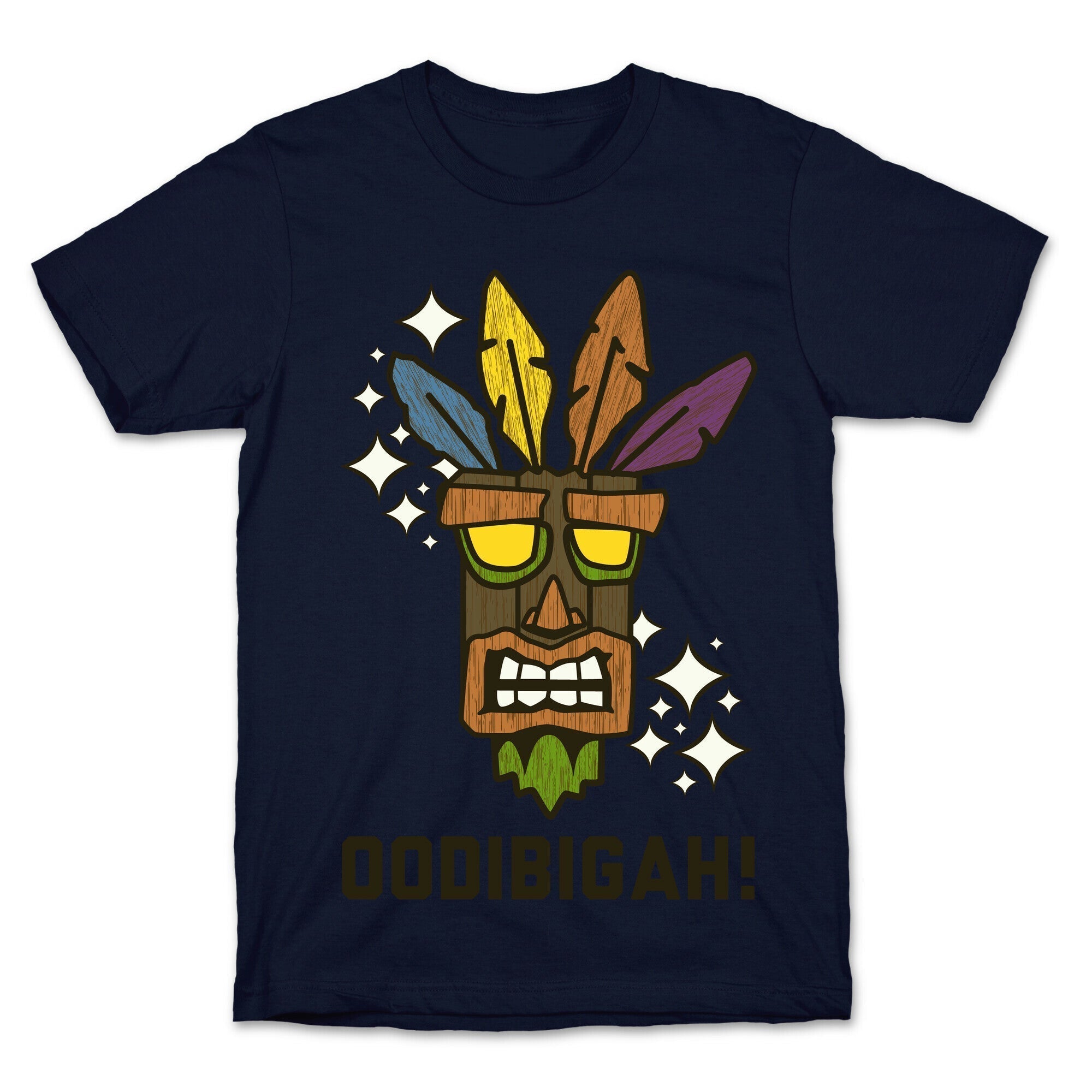 Crash Aku-Aku Mask T-Shirt Hoodie, Sweatshirt | PureTeeCo.com (Image 4)