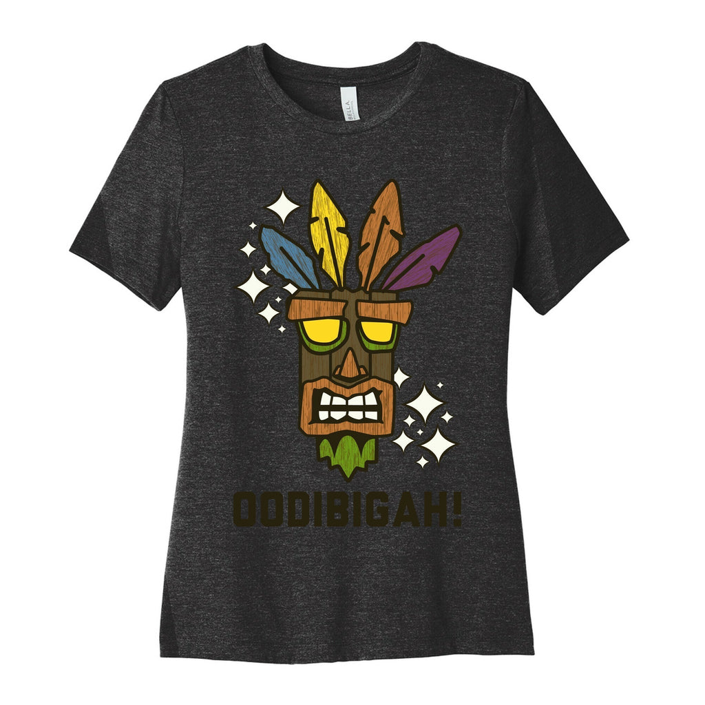 Crash Aku-Aku Mask Women's Cotton Tee Hoodie, Sweatshirt | PureTeeCo.com (Image 1)
