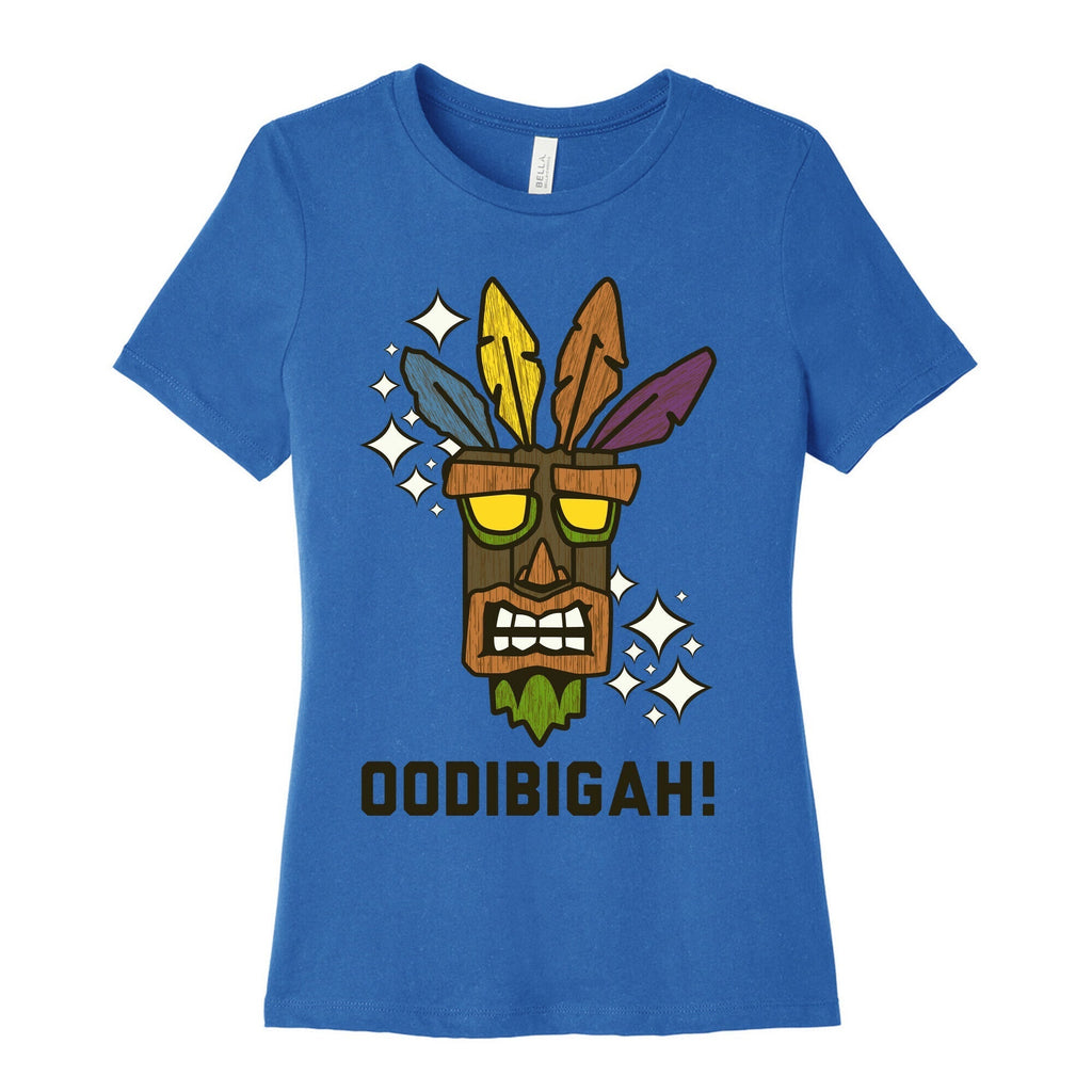 Crash Aku-Aku Mask Women's Cotton Tee Hoodie, Sweatshirt | PureTeeCo.com (Image 3)