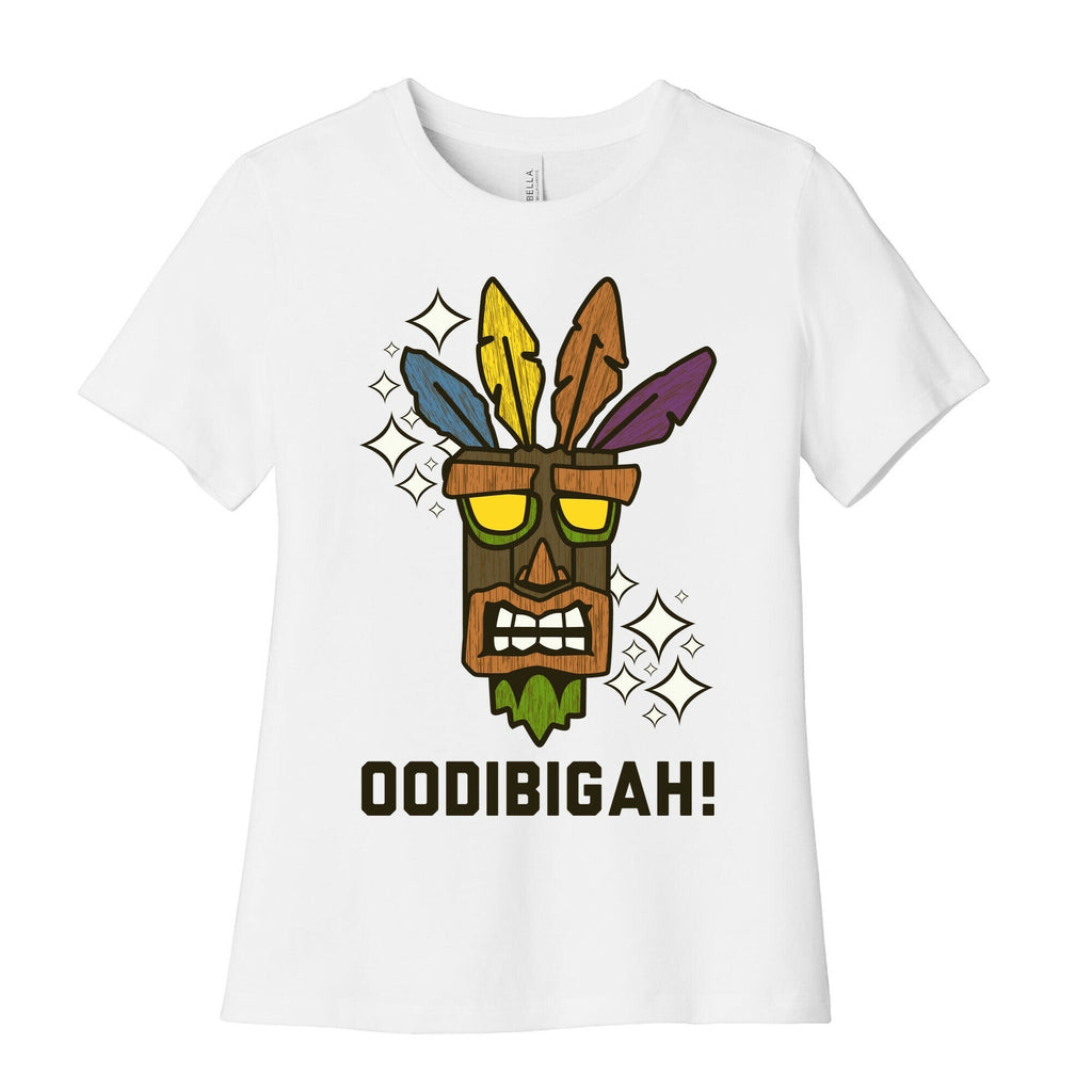 Crash Aku-Aku Mask Women's Cotton Tee Hoodie, Sweatshirt | PureTeeCo.com (Image 4)