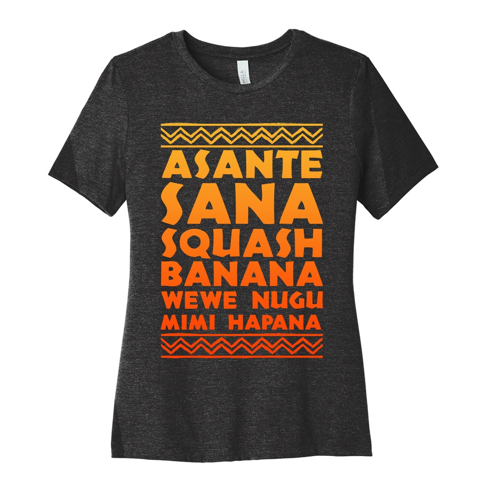 Asante Sana Squash Banana, Wewe Nugu Mimi Hapana Women's Cotton Tee Hoodie, Sweatshirt | PureTeeCo.com (Image 1)