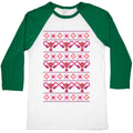 Cuterus Uterus Pattern Baseball Tee Hoodie, Sweatshirt | PureTeeCo.com (Image 1)