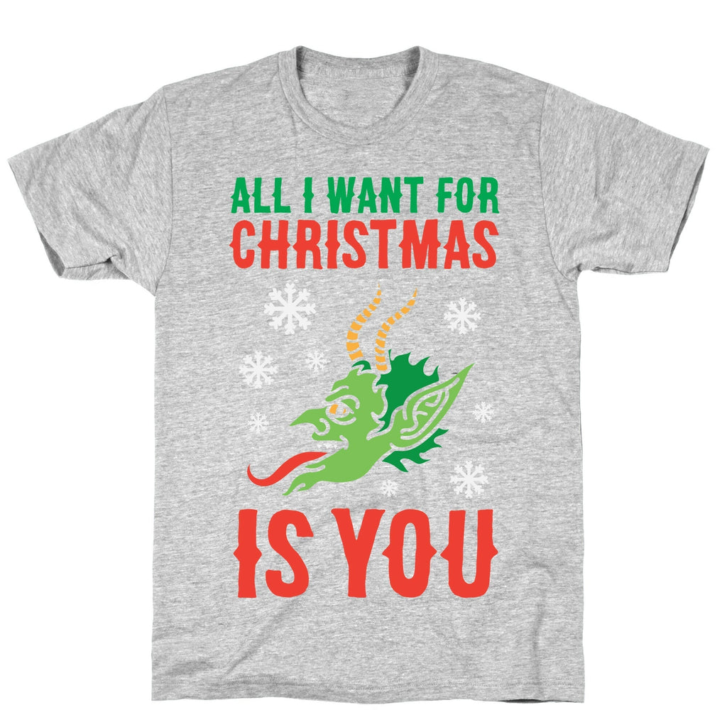 All I Want For Christmas Is You Krampus T-Shirt Hoodie, Sweatshirt | PureTeeCo.com (Image 2)