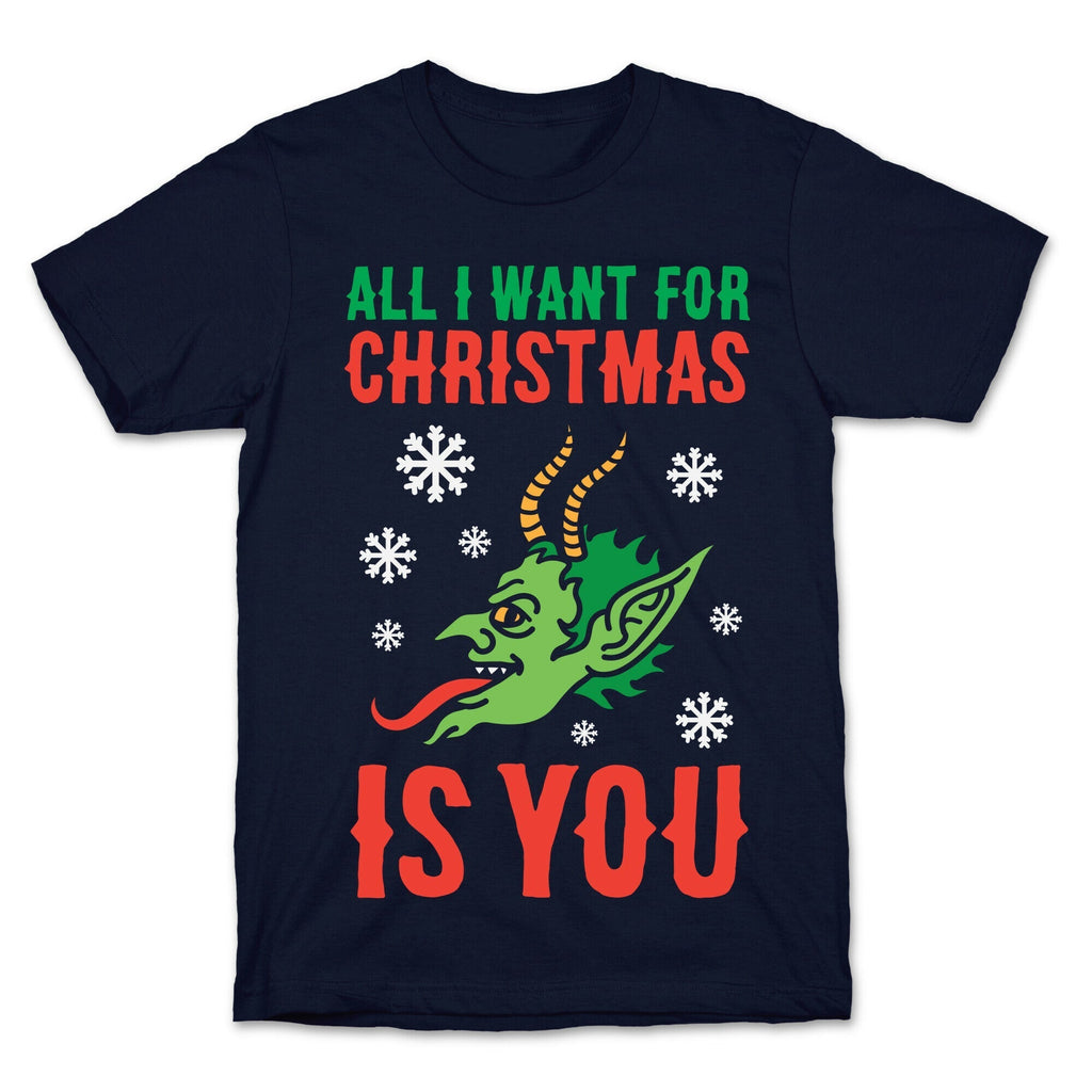 All I Want For Christmas Is You Krampus T-Shirt Hoodie, Sweatshirt | PureTeeCo.com (Image 4)