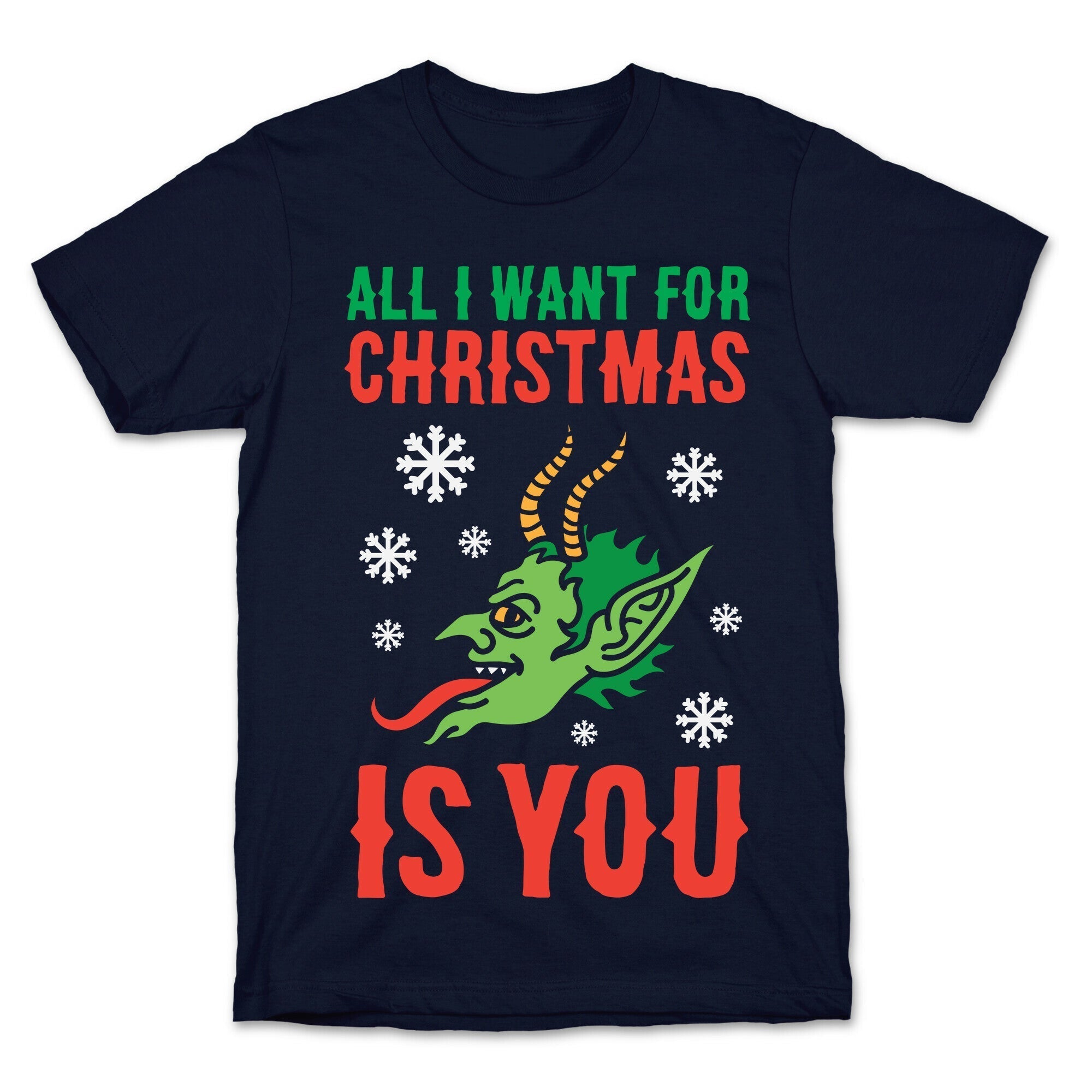 All I Want For Christmas Is You Krampus T-Shirt Hoodie, Sweatshirt | PureTeeCo.com (Image 4)