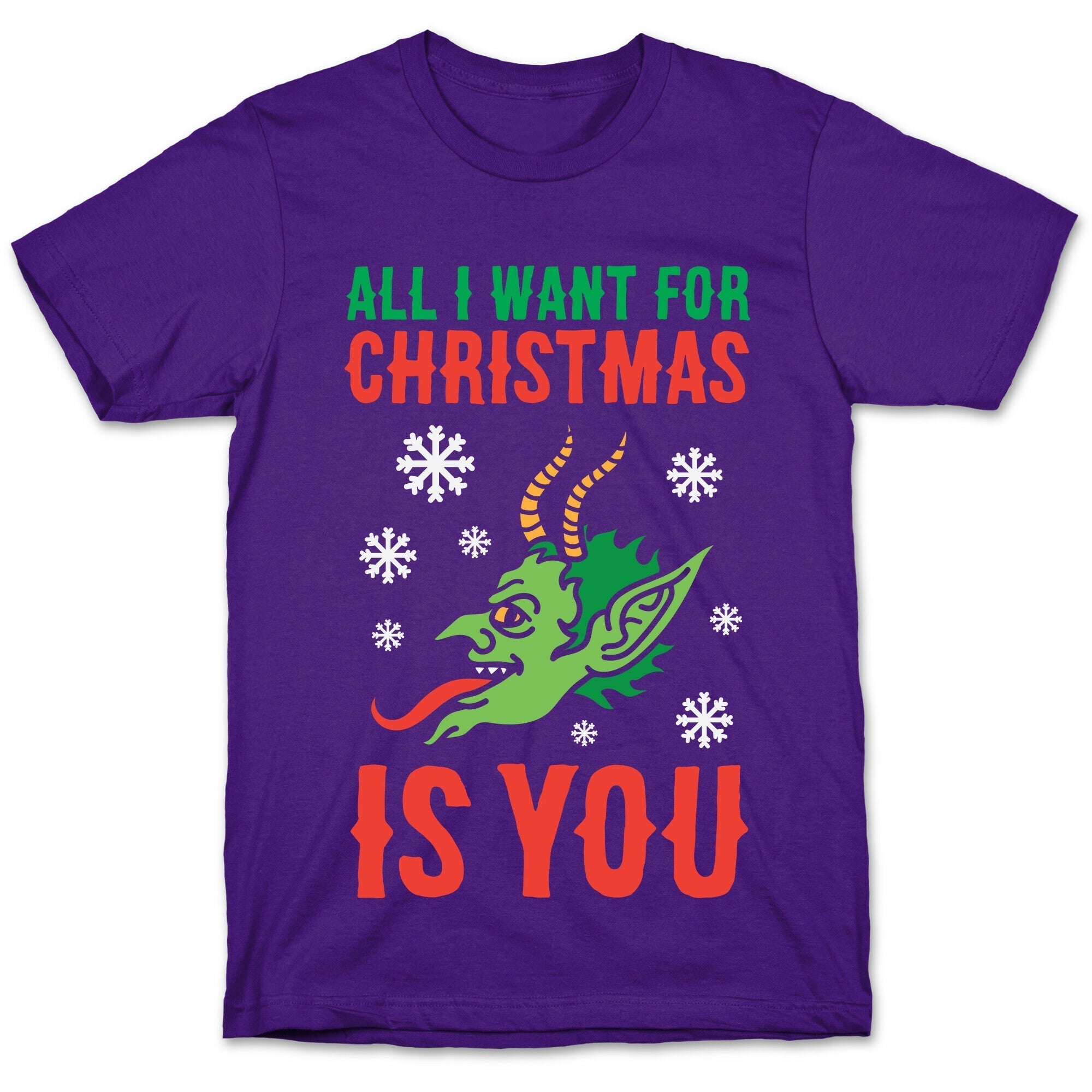 All I Want For Christmas Is You Krampus T-Shirt Hoodie, Sweatshirt | PureTeeCo.com (Image 5)