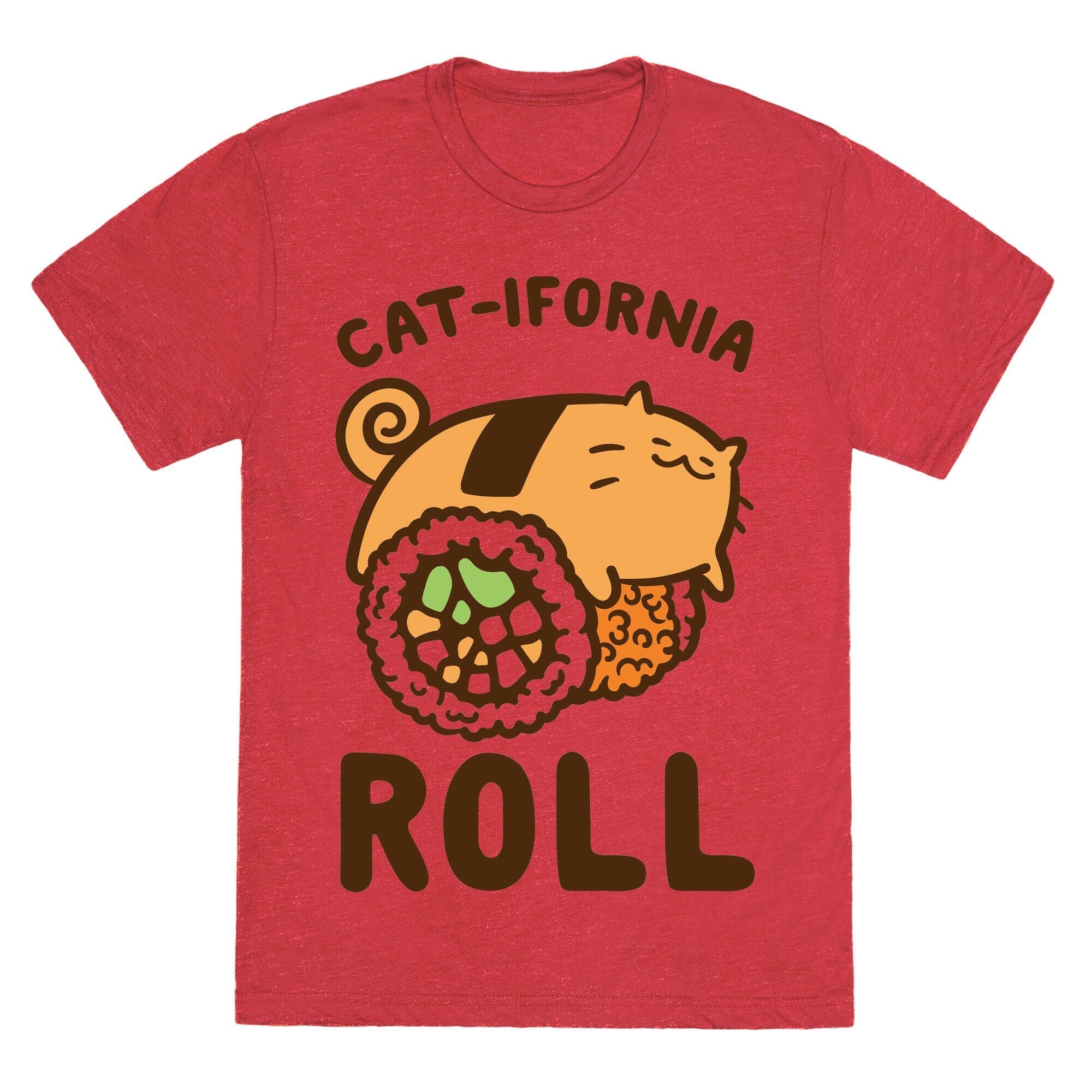 California Cat Roll Unisex Triblend Tee Hoodie, Sweatshirt | PureTeeCo.com (Image 3)