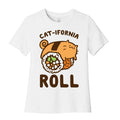 California Cat Roll Women's Cotton Tee Hoodie, Sweatshirt | PureTeeCo.com (Image 1)
