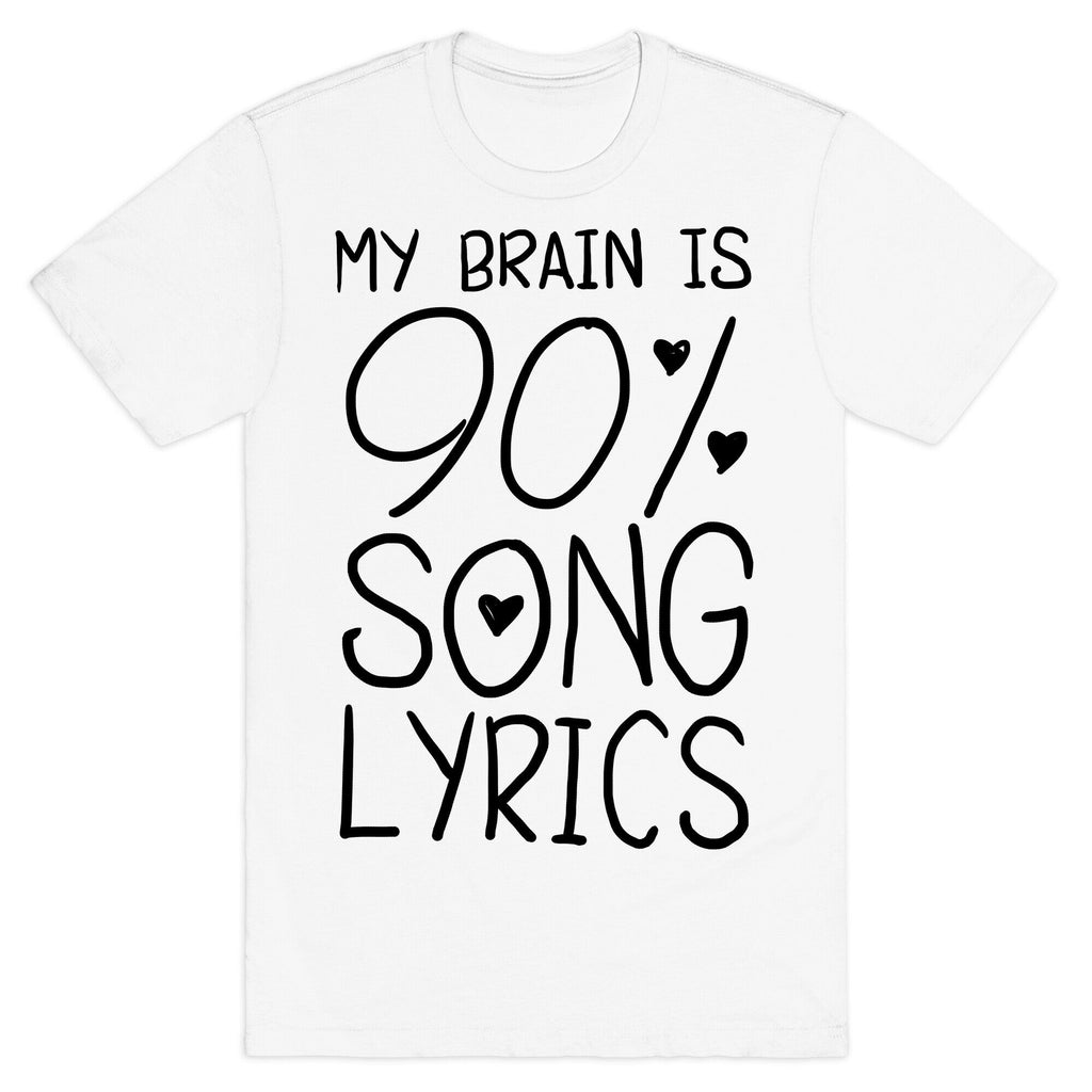 90% Song Lyrics T-Shirt Hoodie, Sweatshirt | PureTeeCo.com (Image 2)