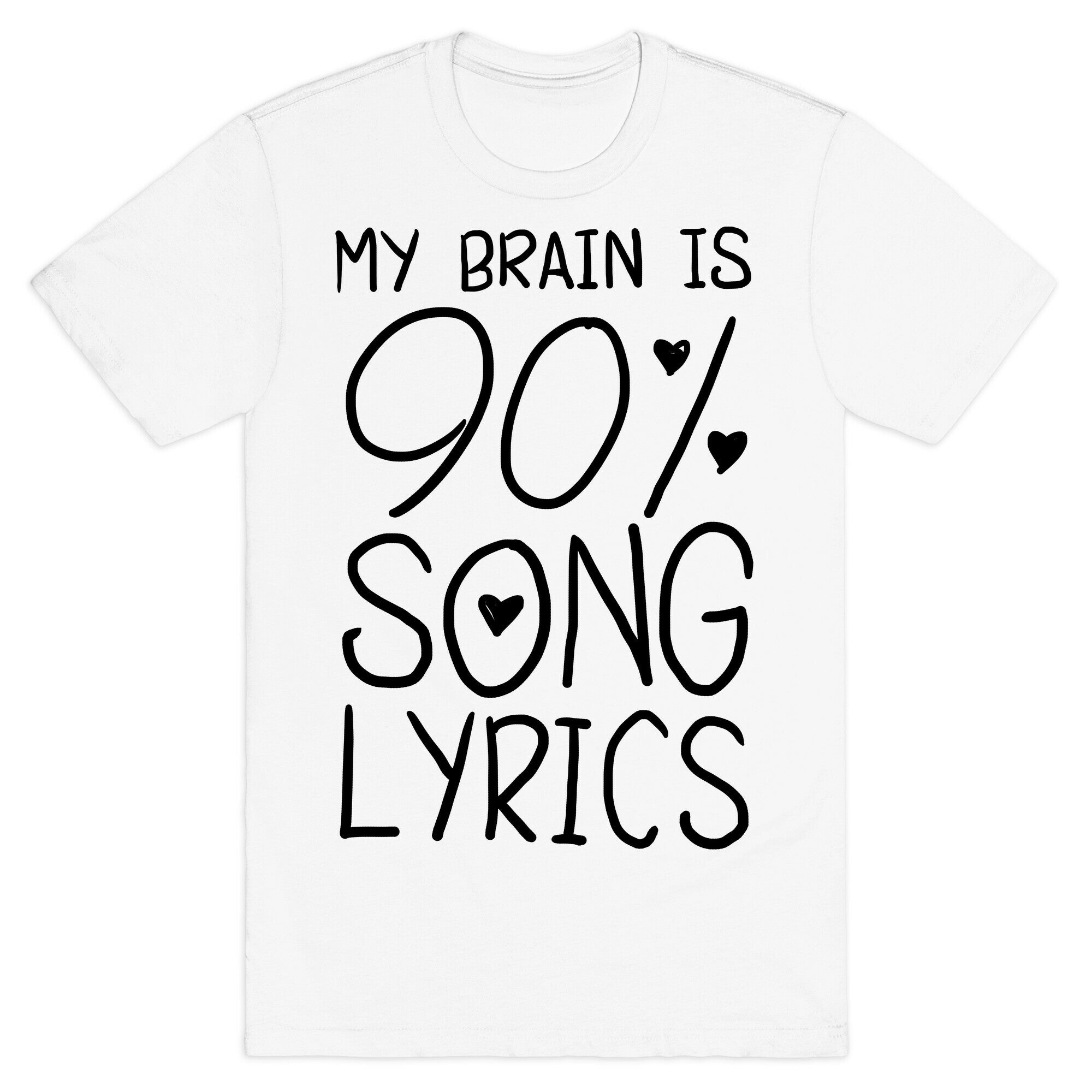 90% Song Lyrics T-Shirt Hoodie, Sweatshirt | PureTeeCo.com (Image 2)