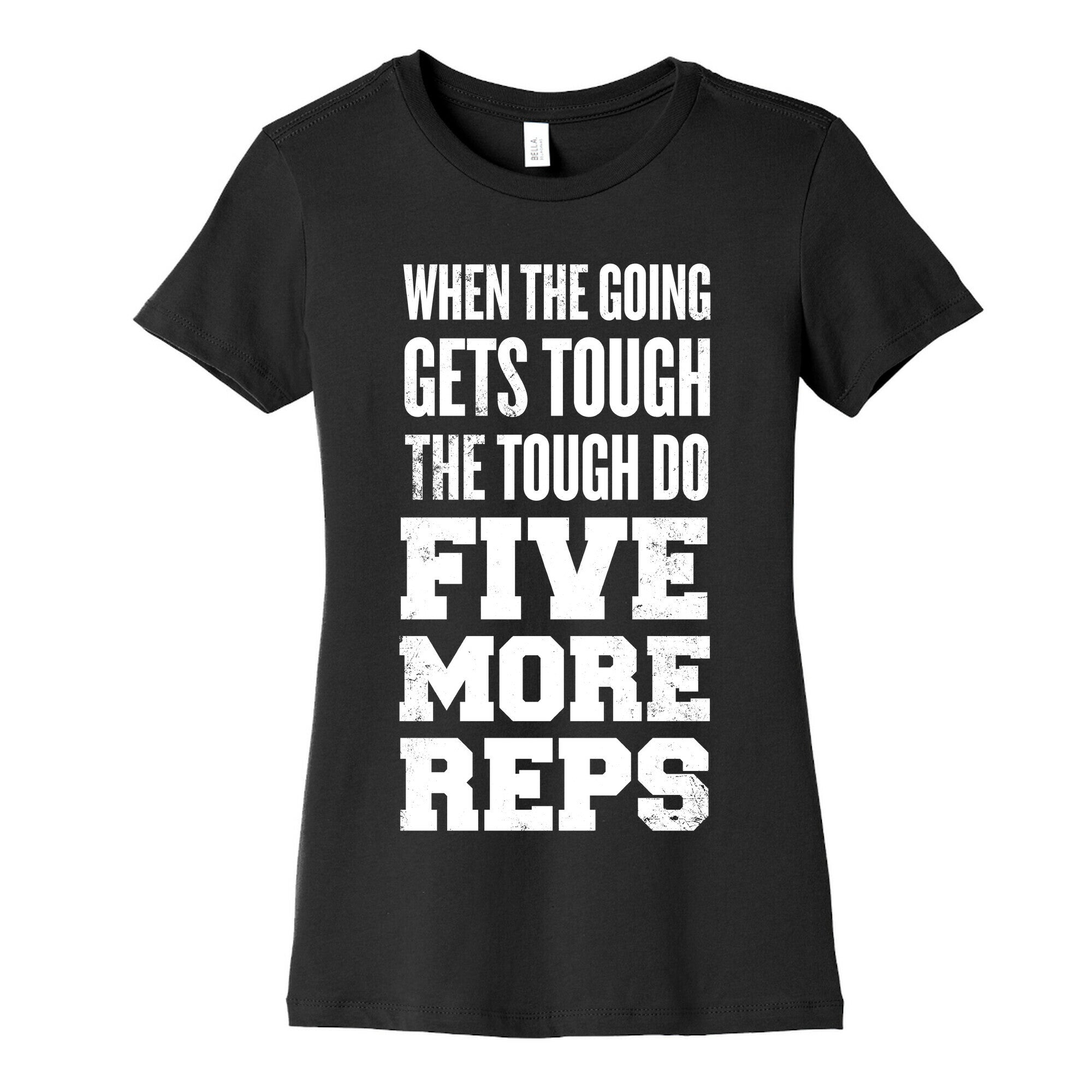Five More Reps Women's Cotton Tee Hoodie, Sweatshirt | PureTeeCo.com (Image 5)