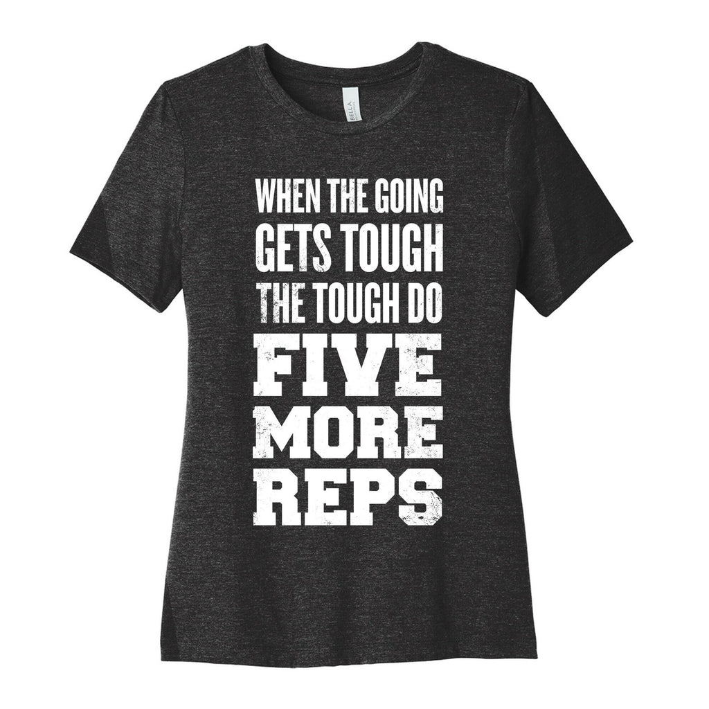 Five More Reps Women's Cotton Tee Hoodie, Sweatshirt | PureTeeCo.com (Image 1)