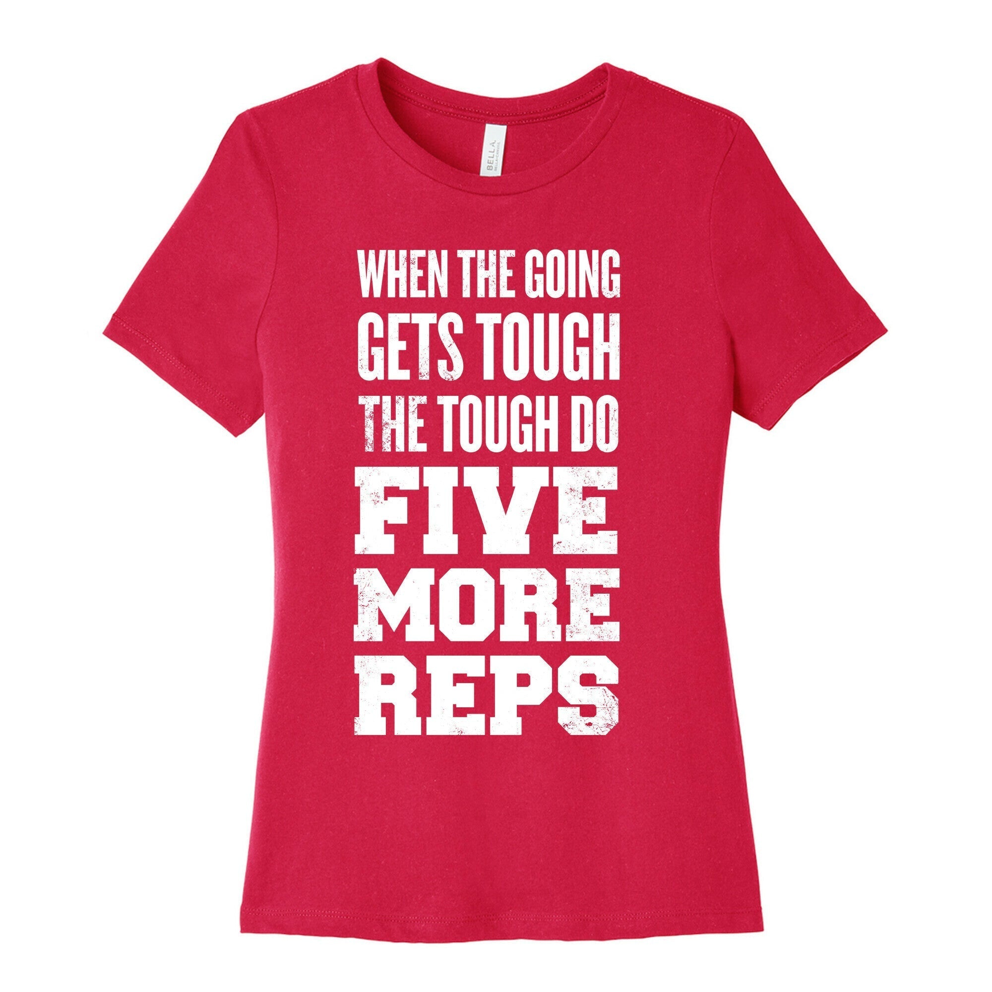 Five More Reps Women's Cotton Tee Hoodie, Sweatshirt | PureTeeCo.com (Image 2)