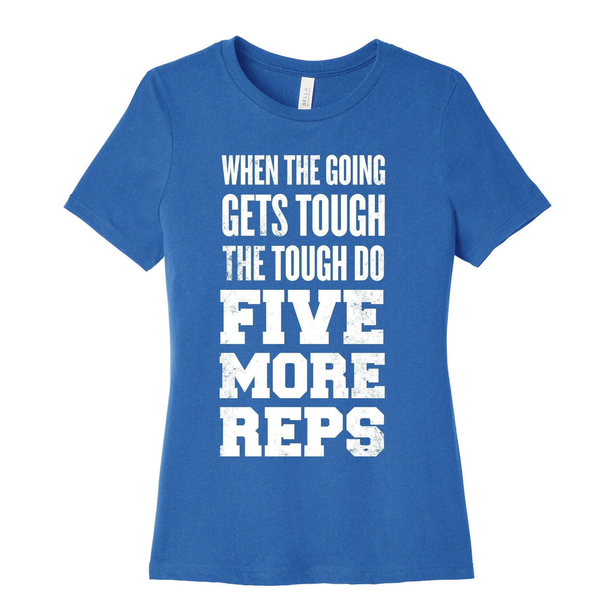 Five More Reps Women's Cotton Tee Hoodie, Sweatshirt | PureTeeCo.com (Image 3)