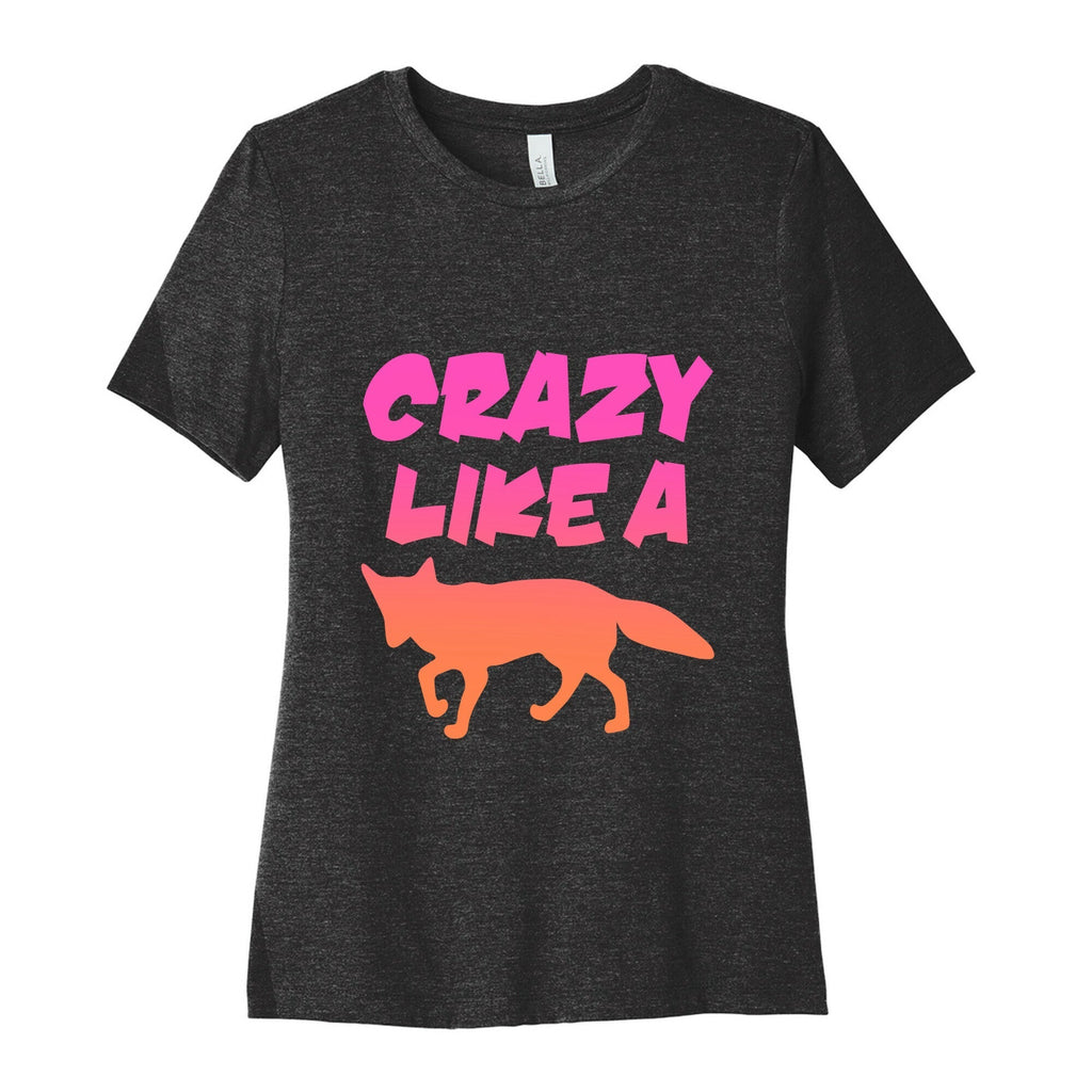 Crazy Like A Fox Women's Cotton Tee Hoodie, Sweatshirt | PureTeeCo.com (Image 1)