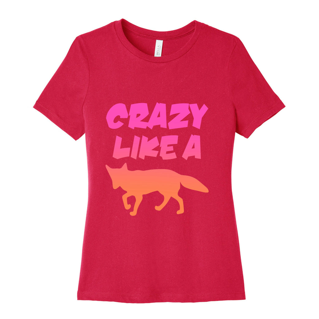 Crazy Like A Fox Women's Cotton Tee Hoodie, Sweatshirt | PureTeeCo.com (Image 2)