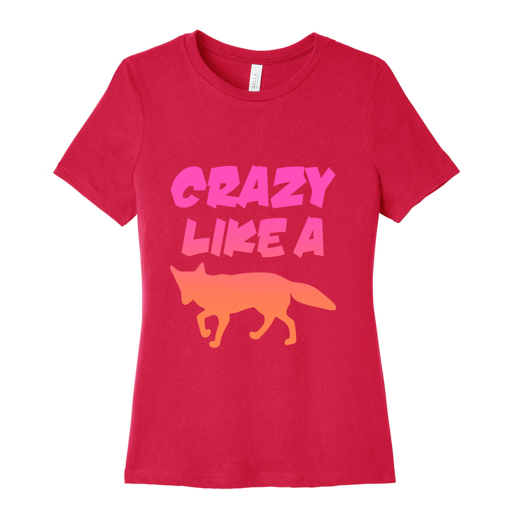Crazy Like A Fox Women's Cotton Tee Hoodie, Sweatshirt | PureTeeCo.com (Image 2)