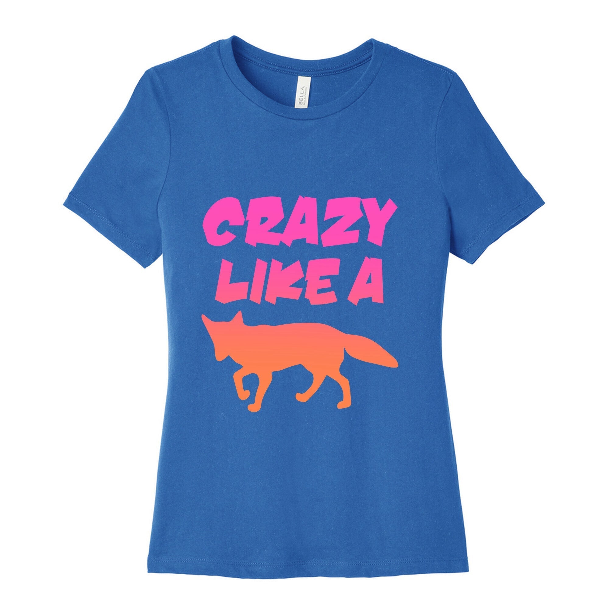 Crazy Like A Fox Women's Cotton Tee Hoodie, Sweatshirt | PureTeeCo.com (Image 3)