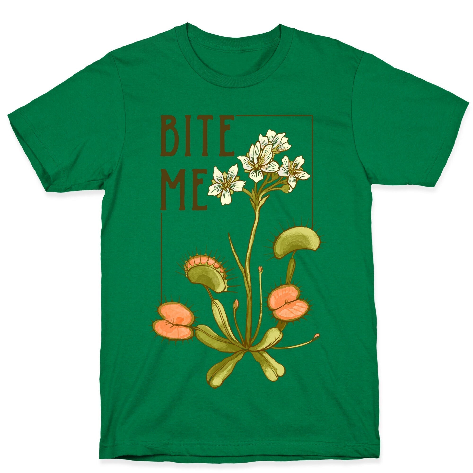 Bite Me Venus Flytrap T-Shirt Hoodie, Sweatshirt | PureTeeCo.com (Image 4)