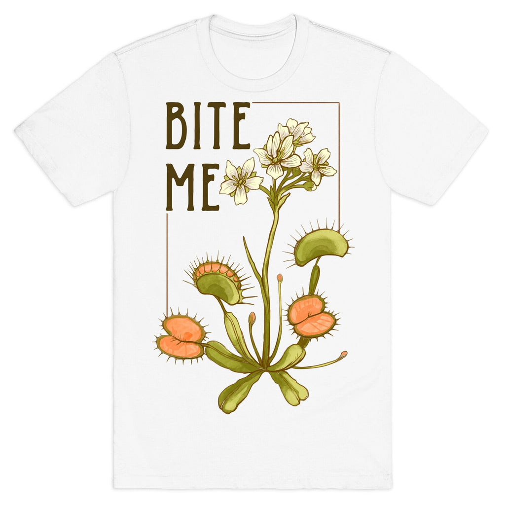 Bite Me Venus Flytrap T-Shirt Hoodie, Sweatshirt | PureTeeCo.com (Image 2)