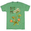 Bite Me Venus Flytrap Unisex Triblend Tee Hoodie, Sweatshirt | PureTeeCo.com (Image 1)