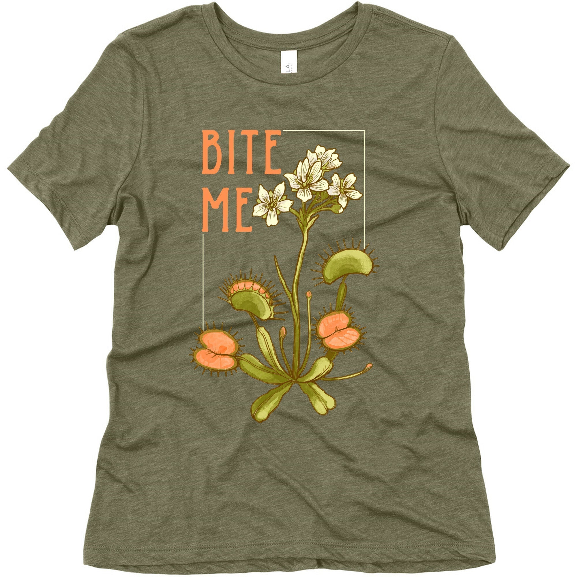 Bite Me Venus Flytrap Women's Triblend Tee Hoodie, Sweatshirt | PureTeeCo.com (Image 5)