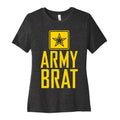 Army Brat Women's Cotton Tee Hoodie, Sweatshirt | PureTeeCo.com (Image 1)