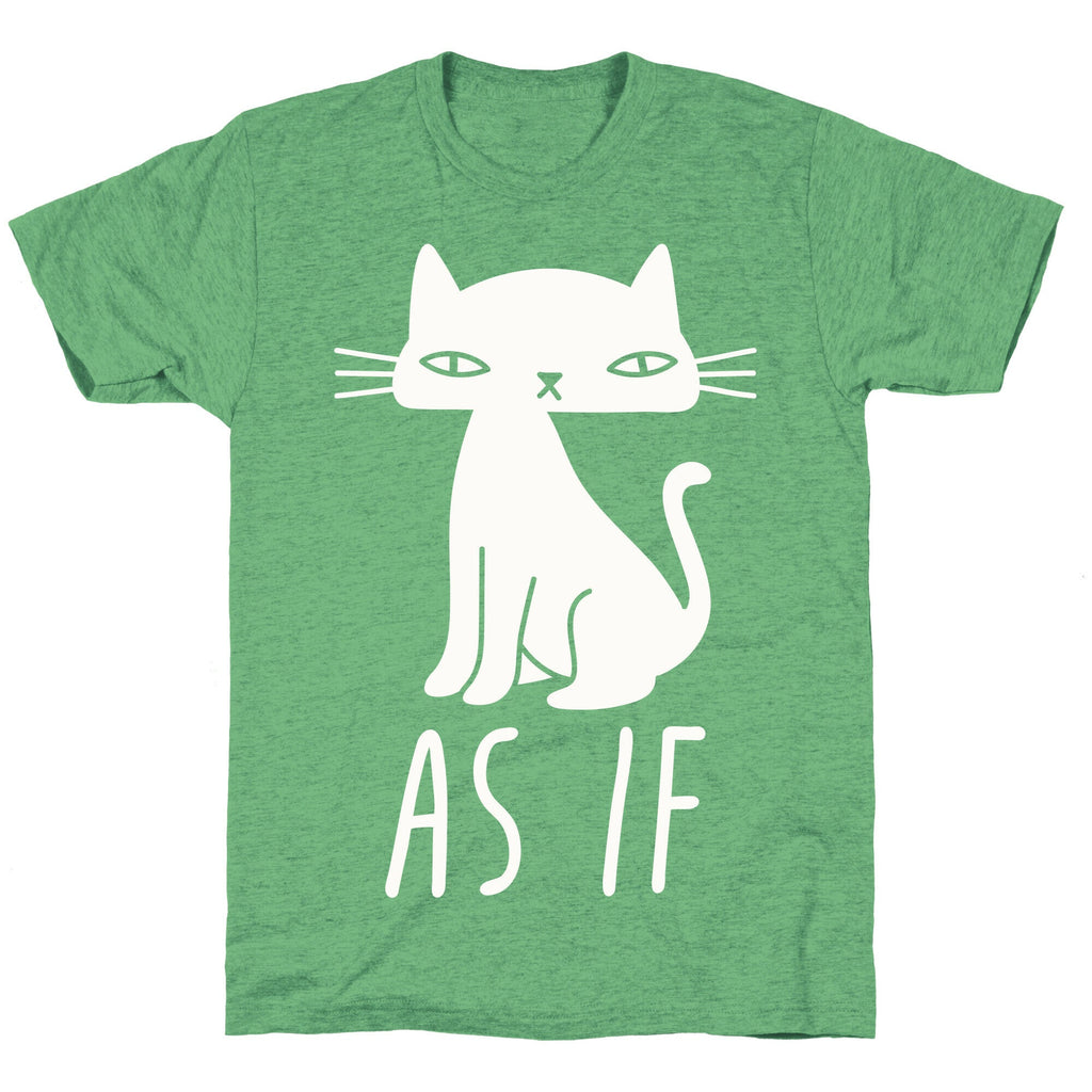 As If Cat  Unisex Triblend Tee Hoodie, Sweatshirt | PureTeeCo.com (Image 2)