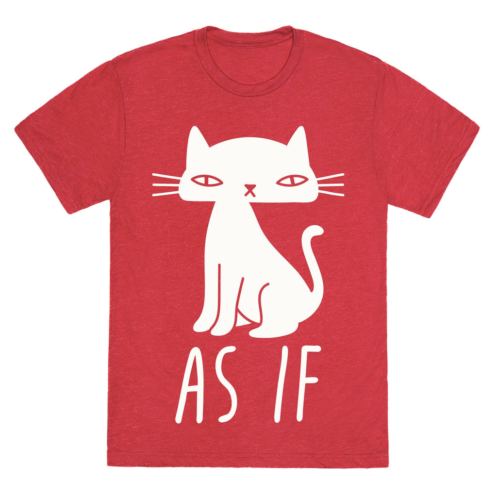 As If Cat  Unisex Triblend Tee Hoodie, Sweatshirt | PureTeeCo.com (Image 4)
