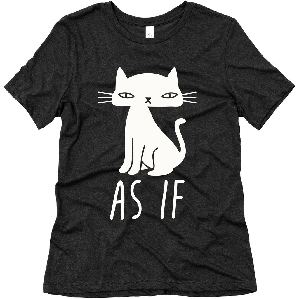 As If Cat  Women's Triblend Tee Hoodie, Sweatshirt | PureTeeCo.com (Image 1)