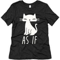 As If Cat  Women's Triblend Tee Hoodie, Sweatshirt | PureTeeCo.com (Image 1)