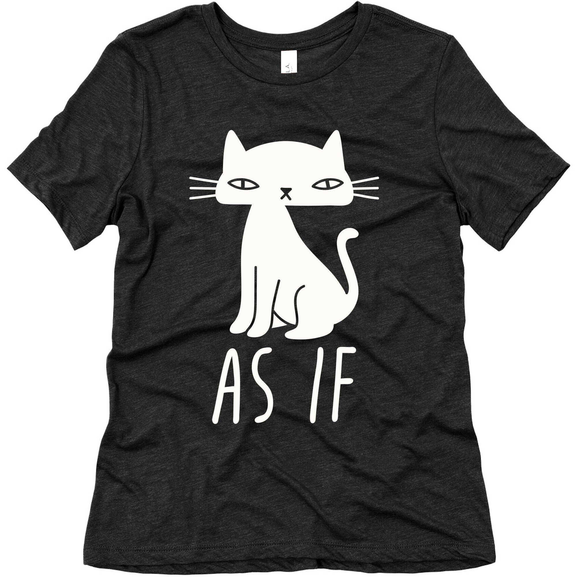 As If Cat  Women's Triblend Tee Hoodie, Sweatshirt | PureTeeCo.com (Image 1)