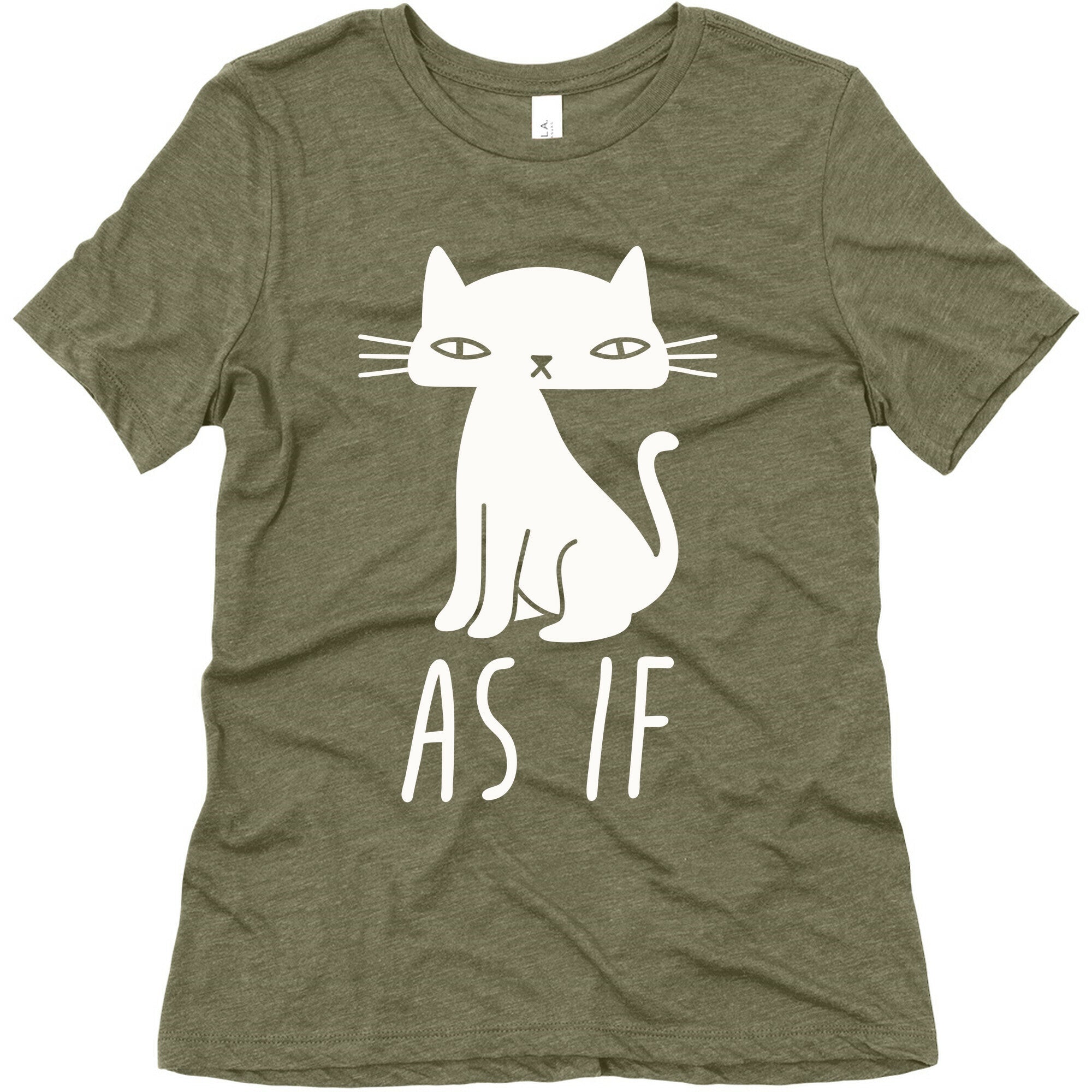 As If Cat  Women's Triblend Tee Hoodie, Sweatshirt | PureTeeCo.com (Image 5)