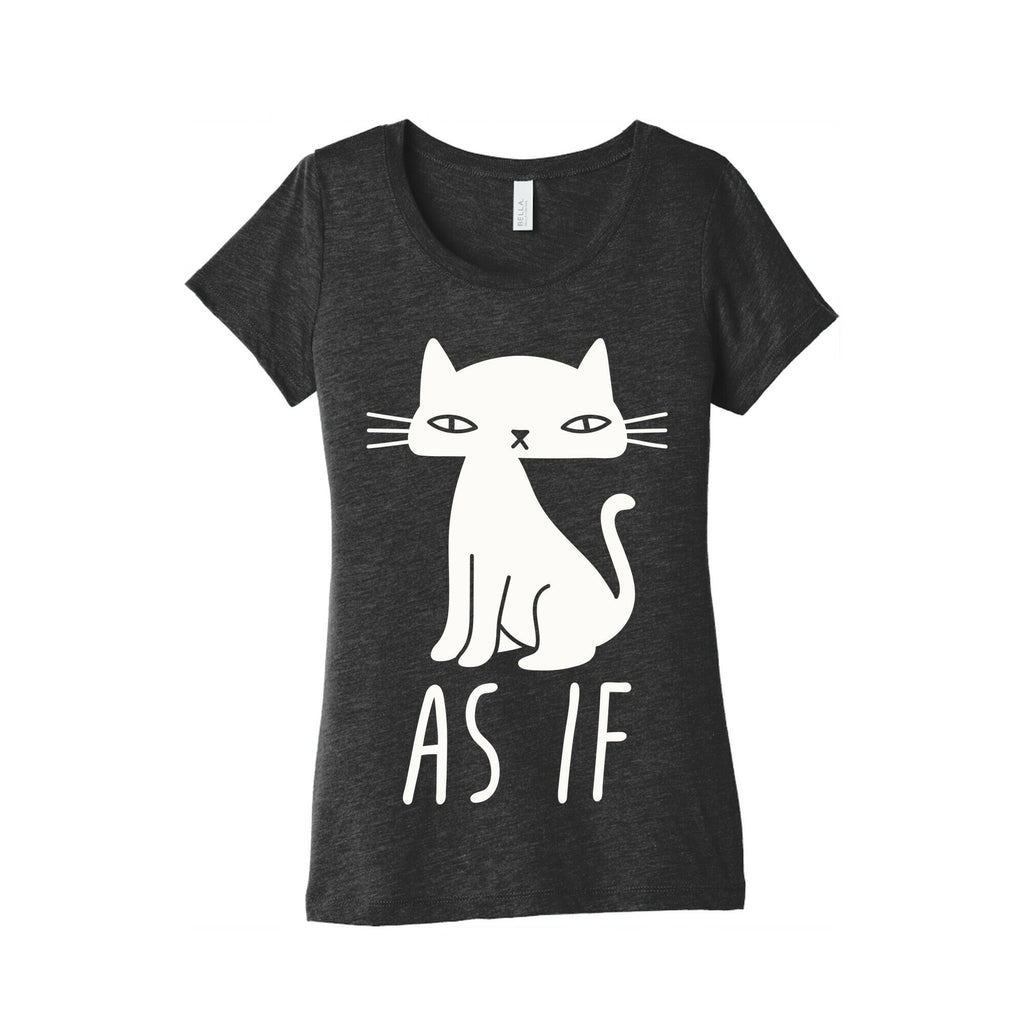 As If Cat  Women's Triblend Tee Hoodie, Sweatshirt | PureTeeCo.com (Image 2)