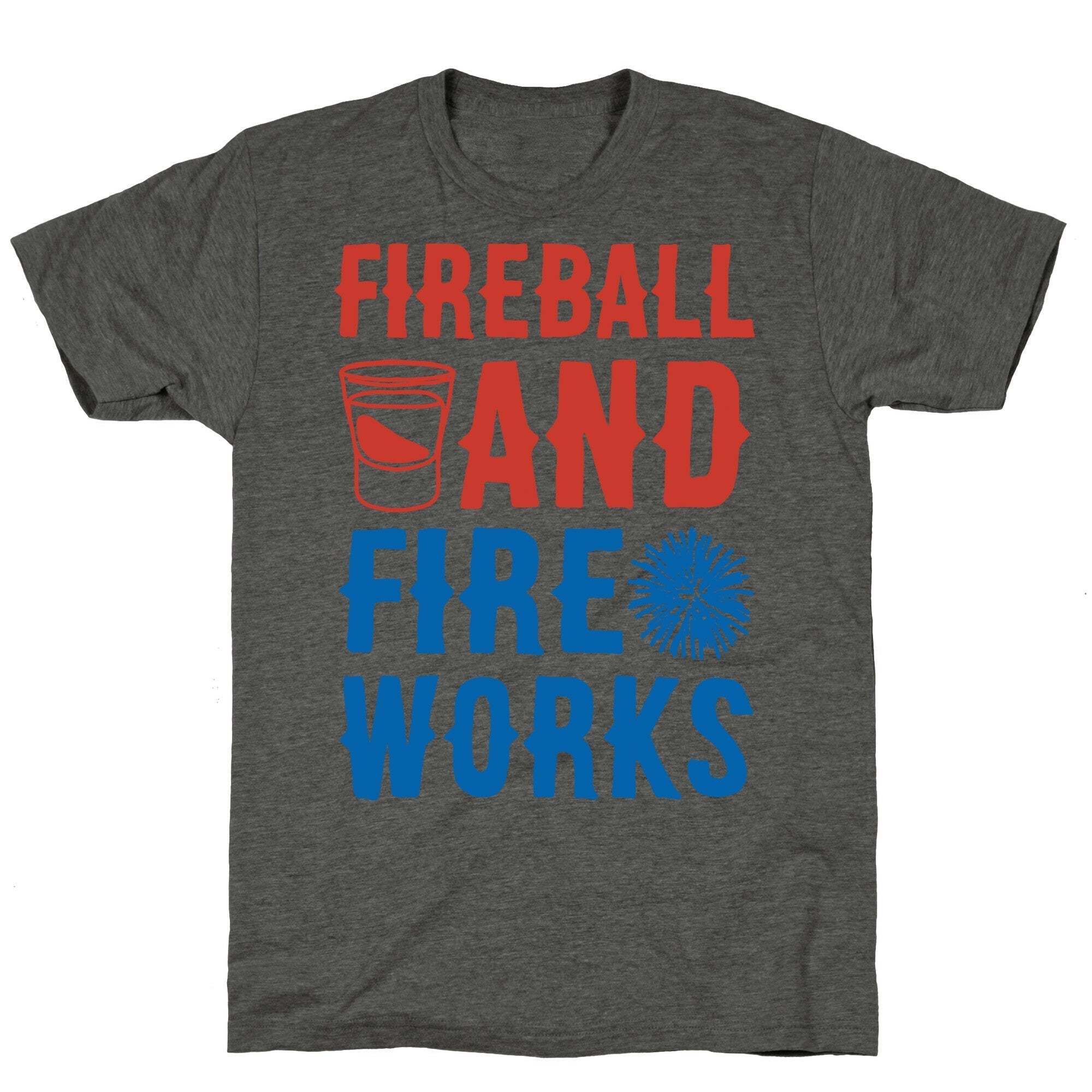 Fireball and Fire Works  Unisex Triblend Tee Hoodie, Sweatshirt | PureTeeCo.com (Image 2)