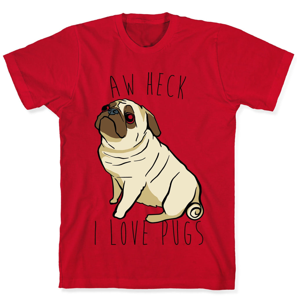 Aw Heck I Love Pugs T-Shirt Hoodie, Sweatshirt | PureTeeCo.com (Image 5)
