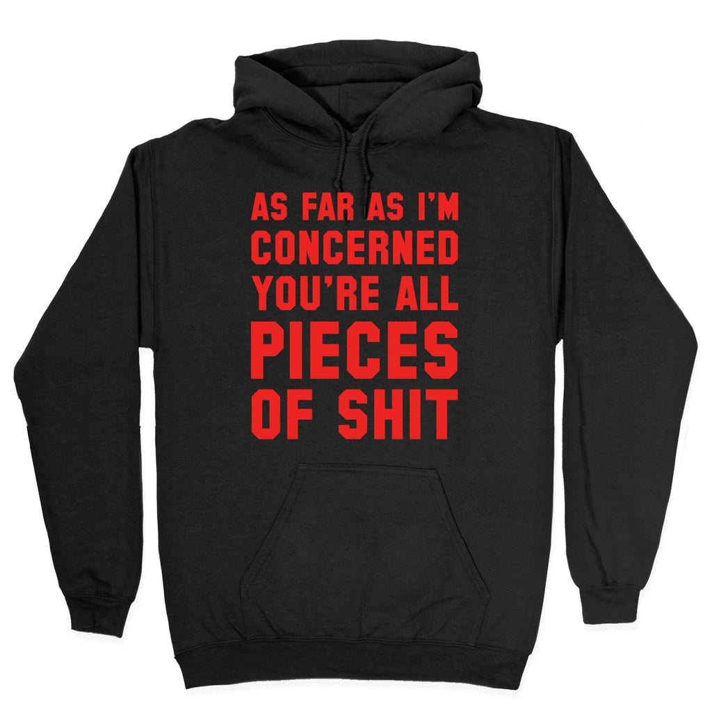 As Far As I'm Concerned You're All Pieces Of Shit Hoodie T-Shirts, Sweatshirt | PureTeeCo.com (Image 2)