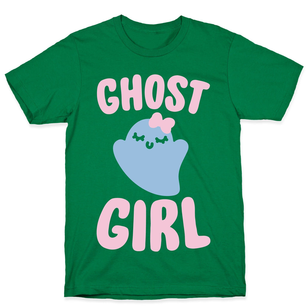 Ghost Girl White Print T-Shirt Hoodie, Sweatshirt | PureTeeCo.com (Image 3)
