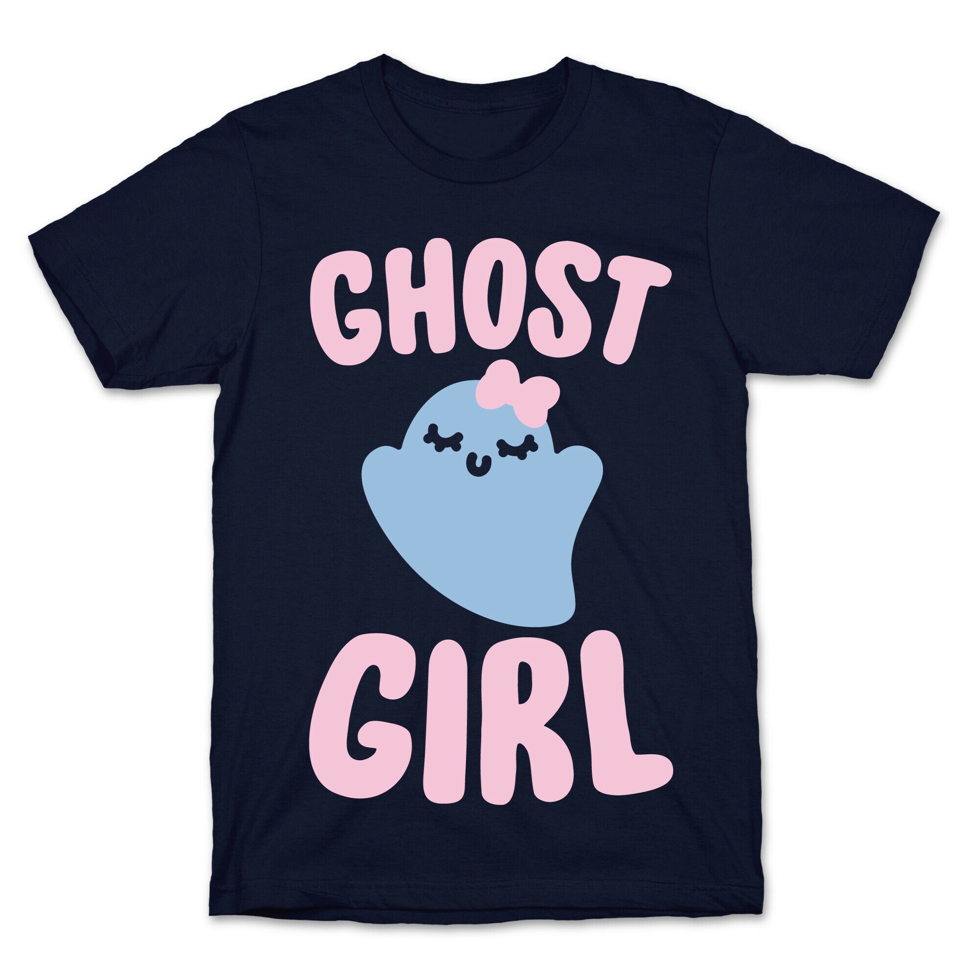 Ghost Girl White Print T-Shirt Hoodie, Sweatshirt | PureTeeCo.com (Image 4)